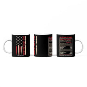Bonus Dad Gifts Coffee Mug Stepdad American Flag Fathers Day TB10 Print Your Wear