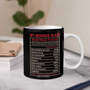 Bonus Dad Gifts Coffee Mug Stepdad American Flag Fathers Day TB10 Print Your Wear