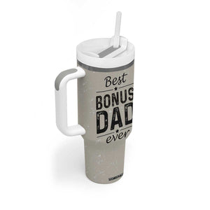 Best Bonus Dad Ever Tumbler With Handle Stepdad Fathers Day Gifts From Stepdaughter Stepson TB10 Print Your Wear