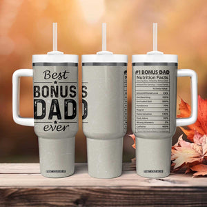 Best Bonus Dad Ever Tumbler With Handle Stepdad Fathers Day Gifts From Stepdaughter Stepson TB10 Print Your Wear