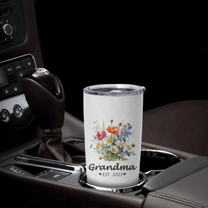 Promoted to Grandma Tumbler Cup Granny Est.2025 Pregnancy Announcement Gifts for New Grandparents TB10 Print Your Wear