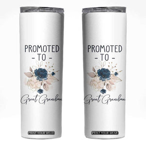 Promoted to Grandma Skinny Tumbler First Time Grandmother New Nana Gift TB10 White Print Your Wear