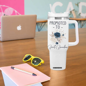 Promoted to Grandma Tumbler With Handle First Time Grandmother New Nana Gift TB10 Print Your Wear