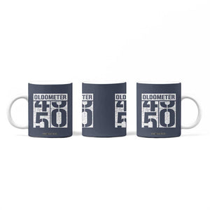 Funny 50th Birthday Coffee Mug Oldometer Odometer 1976 50 Year Old Birthday Old Joke TB10 Print Your Wear