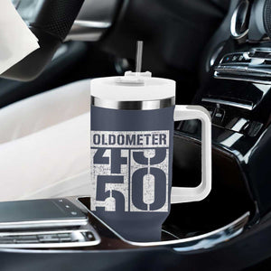 Funny 50th Birthday Tumbler With Handle Oldometer Odometer 1976 50 Year Old Birthday Old Joke TB10 Print Your Wear