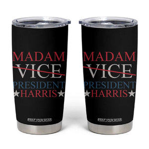Harris 2024 Tumbler Cup Madam President Fans Of Kamala TB10 Black Print Your Wear