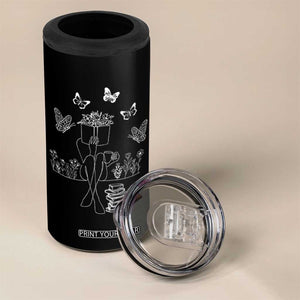 Just One More Chapter 4 in 1 Can Cooler Tumbler Book Lover Floral Library TB10 Print Your Wear