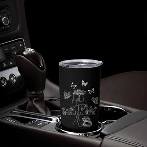 Just One More Chapter Tumbler Cup Book Lover Floral Library TB10 Print Your Wear