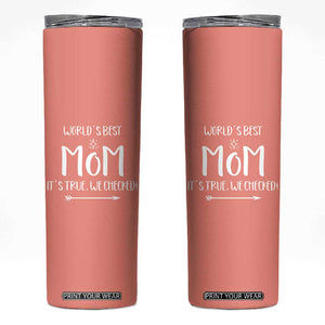 Gifts For Mom Skinny Tumbler Funny Best Mom Mothers Day Gifts Idea TB10 Peach Print Your Wear