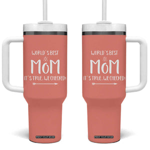 Gifts For Mom Tumbler With Handle Funny Best Mom Mothers Day Gifts Idea TB10 One Size: 40 oz Peach Print Your Wear