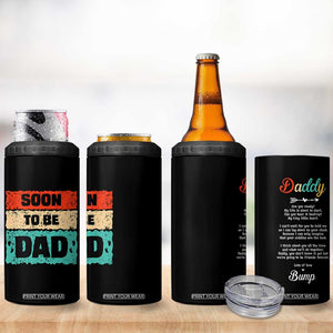 Soon To Be Dad 4 in 1 Can Cooler Tumbler New Expecting Dad First Time Father's Day TB10 Print Your Wear