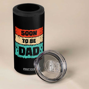Soon To Be Dad 4 in 1 Can Cooler Tumbler New Expecting Dad First Time Father's Day TB10 Print Your Wear