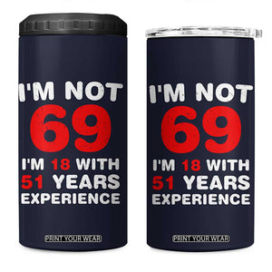 69th Birthday Gifts 4 in 1 Can Cooler Tumbler Funny 1957 Turning 69 Years Old TB10 One Size: 16 oz Navy Print Your Wear
