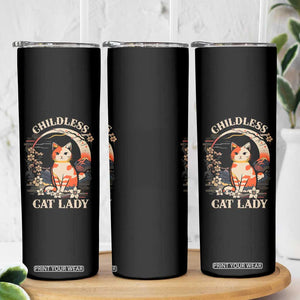 Childless Cat Lady for Kamala Harris 2024 Election Skinny Tumbler Madam President Kawaii Anime Japanese TB10 Print Your Wear
