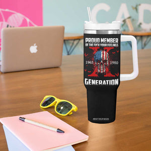 Proud Member Fck Your Feelings X Generation Horror Skull Tumbler With Handle Funny Halloween Gen X 4th Of July TB10 Print Your Wear