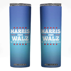 Kamala Harris Tim Walz 2024 Election Skinny Tumbler For President Democrat Election Madam President TB10 Blue Print Your Wear