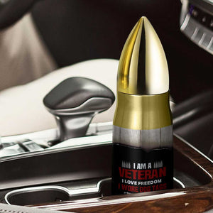 Proud Veteran Bullet Tumbler DD-214 Armed Forces Military Alumni American Flag TB10 Print Your Wear