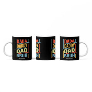 Dad Gifts From Kids Coffee Mug Retro Dada Daddy Dad Bruh Funny Husband Fathers Day TB10 Print Your Wear