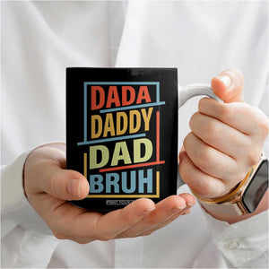 Dad Gifts From Kids Coffee Mug Retro Dada Daddy Dad Bruh Funny Husband Fathers Day TB10 Print Your Wear