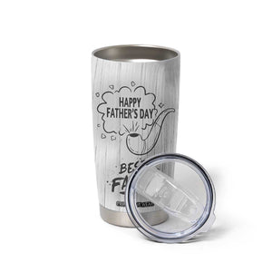 Fathers Day Gift For Dad Tumbler Cup Vintage Pipe Smoking Dad TB10 Print Your Wear