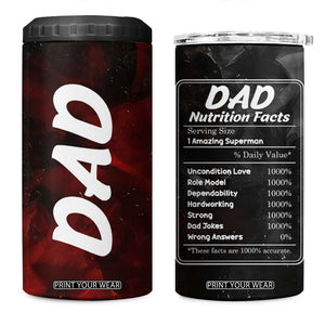 Christmas Gifts for Dad 4 in 1 Can Cooler Tumbler Husband Gifts Birthday Present Ideas For Father Husband TB10 One Size: 16 oz Black Print Your Wear