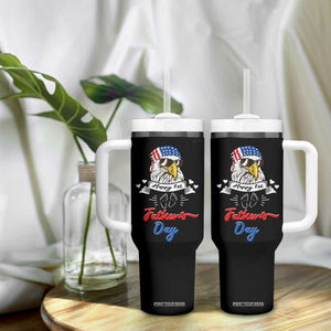 Happy 1st Fathers Day Tumbler With Handle First Time Daddy New Baby Gifts Ideas Eagle TB10 Print Your Wear