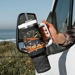 Funny Grilling BBQ Tumbler With Handle The Grillfather Fathers Day TB10 Print Your Wear