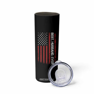 Best Husband Ever Skinny Tumbler Wedding Anniversary Valentines Day Gift For Him US Flag TB10 Print Your Wear