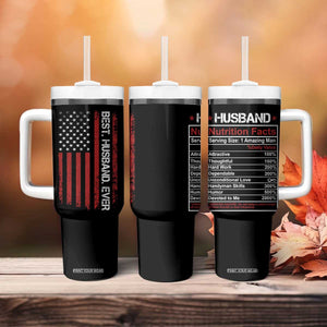 Best Husband Ever Tumbler With Handle Wedding Anniversary Valentines Day Gift For Him US Flag TB10 Print Your Wear
