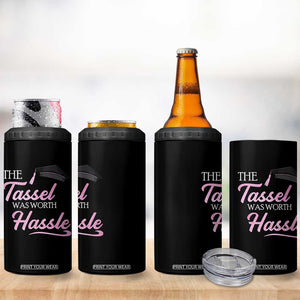 Graduation Gifts For Her 4 in 1 Can Cooler Tumbler The Tassel Was Worth The Hassle TB10 Print Your Wear