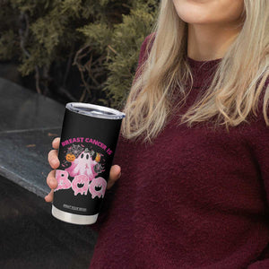 Breast Cancer Awareness Tumbler Cup Pink Ribbon Boojee Halloween Support The Fighters TB10 Print Your Wear