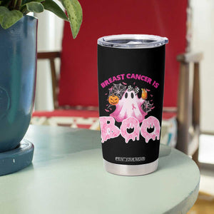 Breast Cancer Awareness Tumbler Cup Pink Ribbon Boojee Halloween Support The Fighters TB10 Print Your Wear