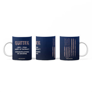 Happy Retirement Gifts Coffee Mug Coworker Leaving Goodbye Gift Farewell Gifts For Coworkers USA Flag TB10 Print Your Wear