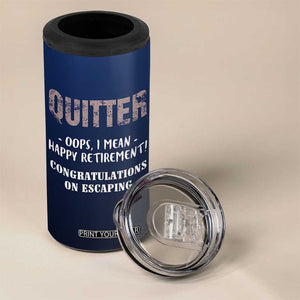 Happy Retirement Gifts 4 in 1 Can Cooler Tumbler Coworker Leaving Goodbye Gift Farewell Gifts For Coworkers USA Flag TB10 Print Your Wear