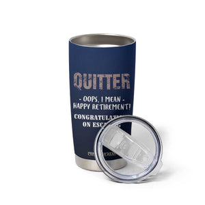 Happy Retirement Gifts Tumbler Cup Coworker Leaving Goodbye Gift Farewell Gifts For Coworkers USA Flag TB10 Print Your Wear