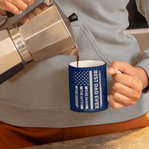 Just A Dad Who Came Back With The Milk Coffee Mug Father's Day Raccoon Dark Humor TB10 Print Your Wear