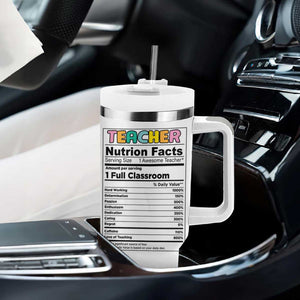 Teacher Dinosaur Back to School Tumbler With Handle Teachersaurus Like A Normal Teacher But More Awesome TB10 Print Your Wear