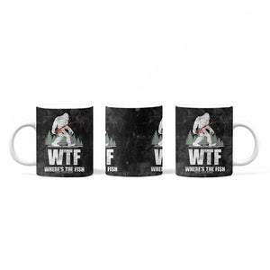 WTF Wheres The Fish Coffee Mug Funny Bigfoot Fishing Gifts Fathers Day TB10 Print Your Wear