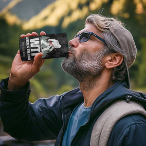 WTF Wheres The Fish 4 in 1 Can Cooler Tumbler Funny Bigfoot Fishing Gifts Fathers Day