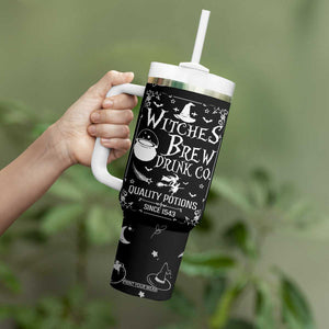 Funny Halloween Witch Tumbler With Handle Witches Brew Drink Witchy Vibes Spooky Decorations TB10 Print Your Wear