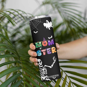 Funny Gifts For Mom Skinny Tumbler Halloween Mom Gift Spooky Mama Mom-Ster TB10 Print Your Wear