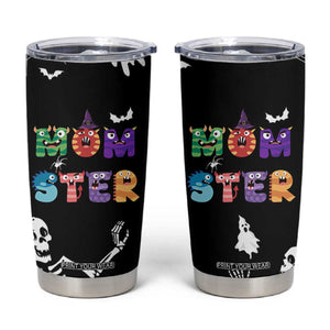 Funny Gifts For Mom Tumbler Cup Halloween Mom Gift Spooky Mama Mom-Ster TB10 Black Print Your Wear