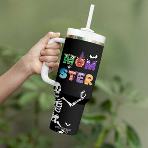 Funny Gifts For Mom Tumbler With Handle Halloween Mom Gift Spooky Mama Mom-Ster TB10 Print Your Wear