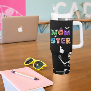 Funny Gifts For Mom Tumbler With Handle Halloween Mom Gift Spooky Mama Mom-Ster TB10 Print Your Wear