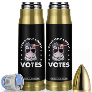 Harris 2024 Bullet Tumbler This Cat Lady Vote Kamala Madam President TB10 Black Print Your Wear