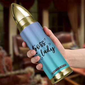 Personalized Boss Lady Bullet Tumbler Custom Name Gifts for Office Bosses Coworkers Leaders Managers TB10 Print Your Wear