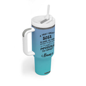 Personalized Boss Lady Tumbler With Handle Custom Name Gifts for Office Bosses Coworkers Leaders Managers TB10 Print Your Wear