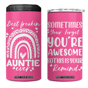 Aunt Gifts 4 in 1 Can Cooler Tumbler Gift For New Aunts Auntie Birthday TB10 One Size: 16 oz Pink Print Your Wear