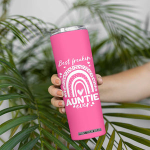 Aunt Gifts Skinny Tumbler Gift For New Aunts Auntie Birthday TB10 Print Your Wear
