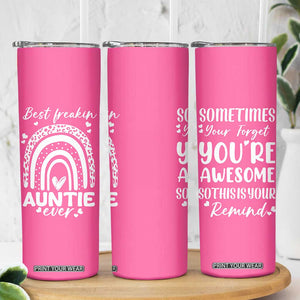Aunt Gifts Skinny Tumbler Gift For New Aunts Auntie Birthday TB10 Print Your Wear